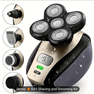 5 IN 1 4D Rotary Electric Shaver Shaver Beard Trimmer